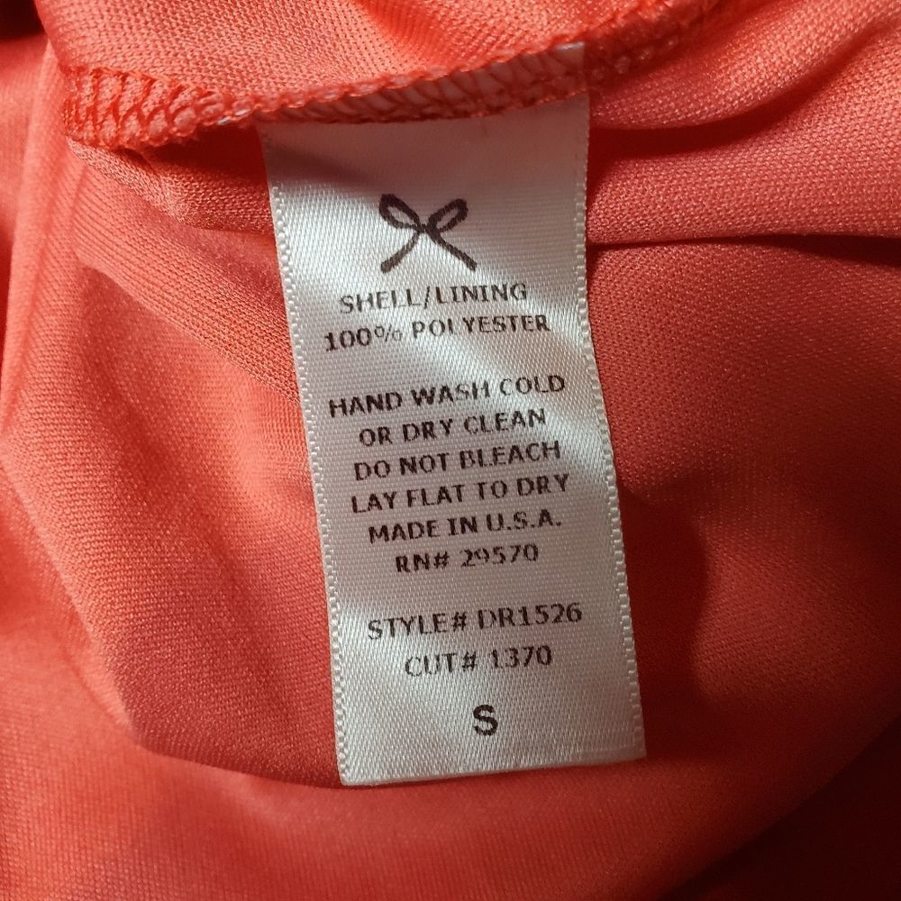 Everly Orange High Low Dress (Small) - Picture 6 of 7